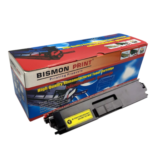 ตลับหมึกเทียบเท่า Toner Cartridge Compatible Brother TN-451 Yellow, TN451 Remanufactured